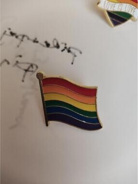 Pride Flag Pin - For Hat Jacket Backpack Bag